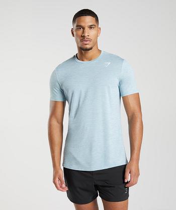 Gymshark Arrival Muške T Shirts Plave Plave | HR 2517PJJ